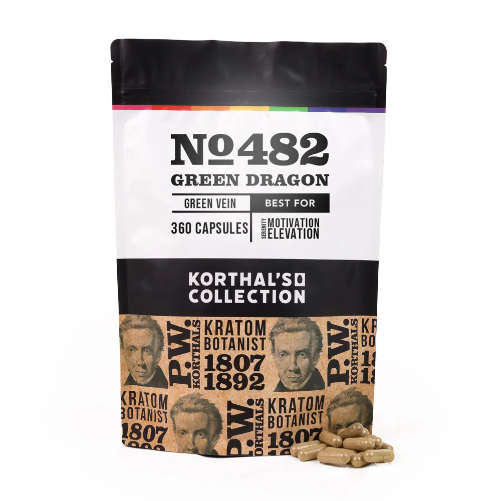 No 482 Green Dragon Kratom Capsules - Image 5
