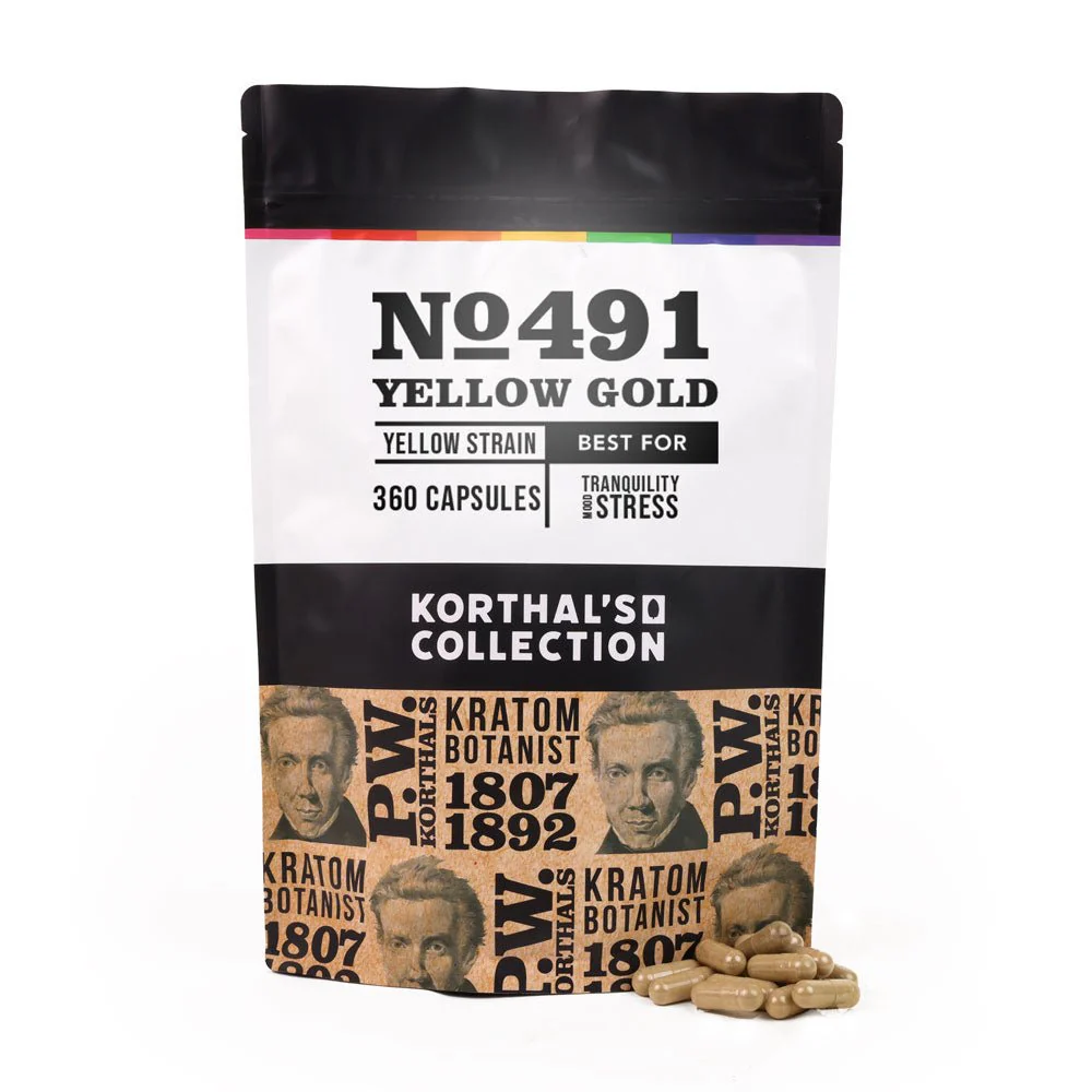 No 491 Yellow Gold Kratom Capsules - Image 5